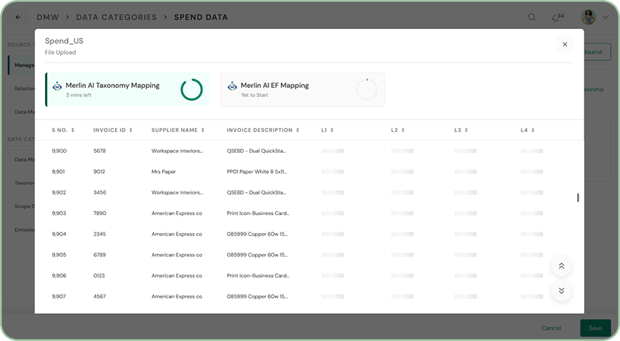 Auto-classify spend data