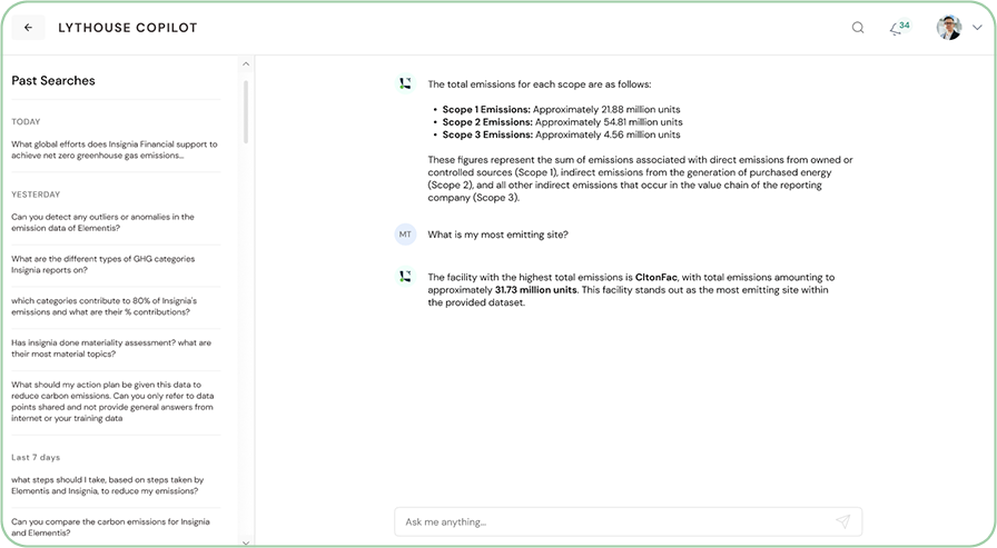 Co-pilot insights and benchmarking
