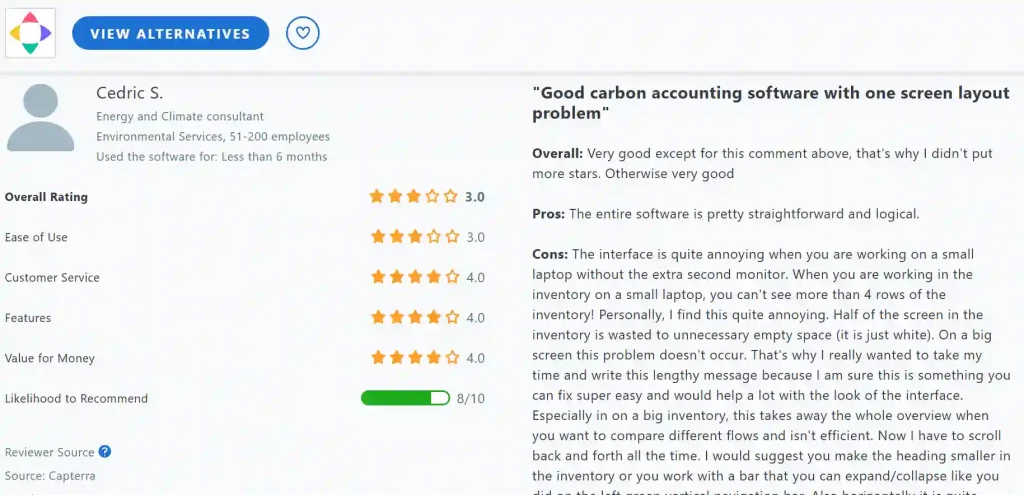 Carbon + Alt + Delete Capterra Review