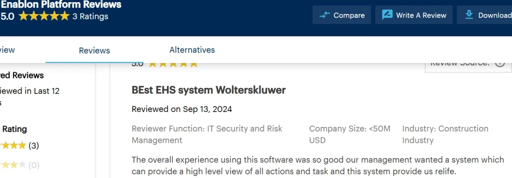 Enablon Software review